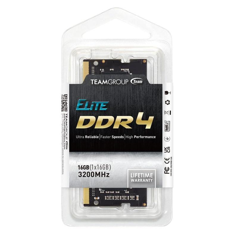 Módulo de memória para laptop TEAMGROUP Elite DDR4 16GB 3200MHz